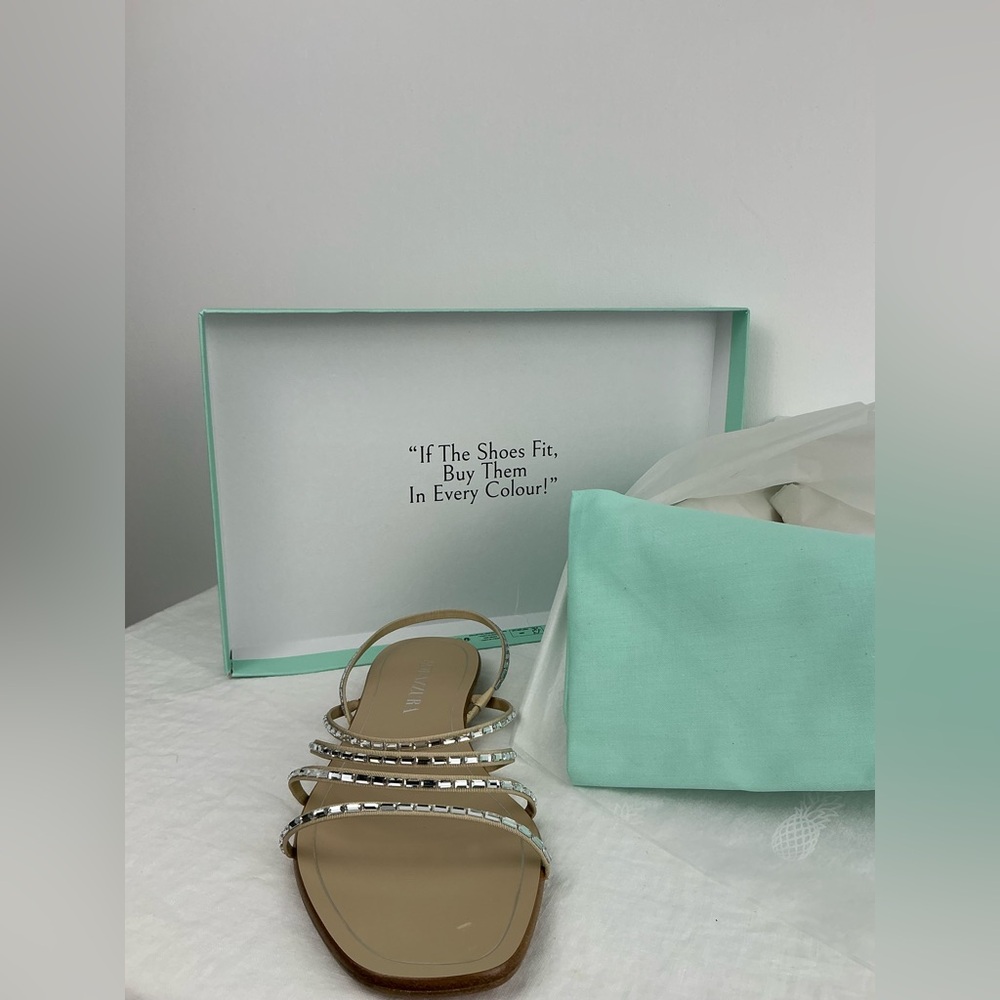 Aquazzura MISTICA SANDAL FLAT - 37.5 - Picture 9 of 11